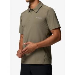 Koszulka polo męska Columbia Diamond Peak Pro Polo. Zielone koszulki polo Columbia, m, bez wzorów, bez kołnierzyka, bez ramiączek. Za 305.79 zł.