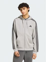 Adidas Bluza Essentials 3-Stripes French Terry KY4173 Szary Regular Fit. Szare bluzy Adidas, m, bez wzorów, z bawełny, bez kaptura. Za 278.99 zł.