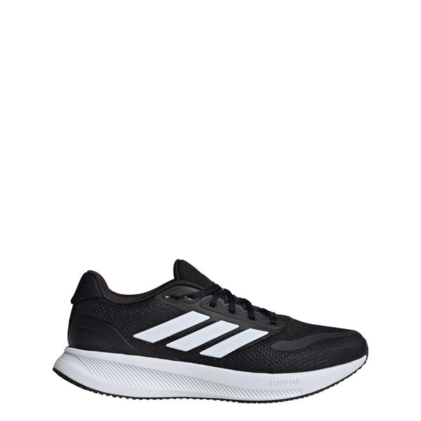 Buty Runfalcon 5 Wide Running. Białe buty do biegania Adidas, bez wzorów, bez zapięcia, do biegania. Za 259.00 zł.