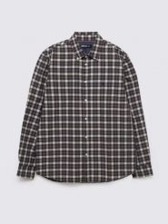 Koszula męska bawełniana w kratę czarna Gibbineros 906. Czarne koszule BIG STAR, l, bez wzorów, z bawełny, bez kołnierzyka, bez ramiączek. Za 229.99 zł.