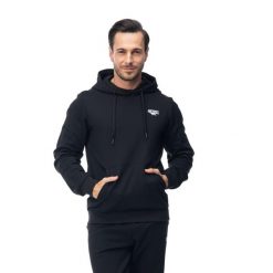 Męska Bluza Z Kapturem Hinna. Czarne bluzy z kapturem Hi-tec, l, bez wzorów, z bawełny, z kapturem. Za 129.99 zł.