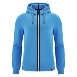 Bluza z kapturem z pełnym zamkiem błyskawicznym Macron Rhodos. Niebieskie bluzy z kapturem Macron, na wiosnę, l, bez wzorów, z dzianiny, z kapturem. Za 288.20 zł.