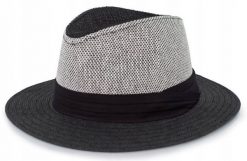 Męski Kapelusz Letni - PANAMA - Wakacyjny - Pako Jeans - Czarne Rondo. Czarne kapelusze Pako Jeans, bez wzorów, z jeansu, klasyczne. Za 55.00 zł.