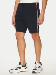 Tommy Hilfiger Szorty materiałowe Global Stripe MW0MW39255 Granatowy Regular Fit. Niebieskie szorty Tommy Hilfiger, l, bez wzorów, z bawełny. Za 289.99 zł.