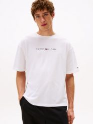 Tommy Hilfiger koszula do noszenia na co dzień Mężczyźni Bawełna biały, L. Białe koszule Tommy Hilfiger, l, bez wzorów, z bawełny, bez kołnierzyka, bez ramiączek. Za 149.95 zł.