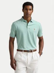 Polo Ralph Lauren Polo 710704319166 Zielony Custom Slim Fit. Zielone koszulki polo Polo Ralph Lauren, l, bez wzorów, z bawełny, bez kołnierzyka, bez ramiączek. Za 409.99 zł.
