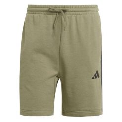 Spodenki Adidas Sport M 3S Ft Dorosłych. Zielone krótkie spodenki sportowe Adidas, m, bez wzorów, z bawełny. Za 194.00 zł.
