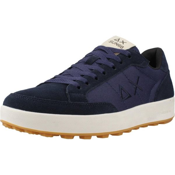 Buty SUN68 GENIUS Niebieski. Niebieskie buty trekkingowe SUN68, bez wzorów, ze skóry, bez zapięcia. Za 318.99 zł.