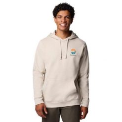 Męska Bluza Z Grafiką Trek. Brązowe bluzy z kapturem Columbia, l, bez wzorów, z bawełny, z kapturem. Za 400.99 zł.
