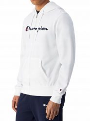 BLUZA męska CHAMPION na zamek 220728-WW001 z kapturem bawełniana biała XL. Białe bluzy z kapturem Champion, m, bez wzorów, z bawełny, z kapturem. Za 279.00 zł.