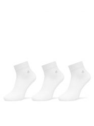 Calvin Klein Skarpety krótkie 701234209 Biały. Białe skarpety CALVIN KLEIN, bez wzorów, z bawełny. Za 69.99 zł.
