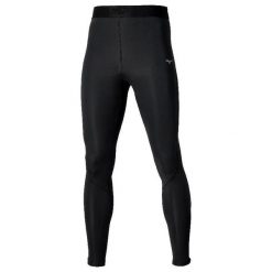 Legginsy Mizuno Core Impluse. Czarne legginsy długie sportowe Mizuno, s, bez wzorów, z materiału, do biegania. Za 159.99 zł.