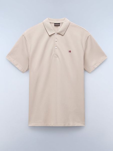 NAPAPIJRY Koszulka polo "Ealis" w kolorze beżowym rozmiar: S. Brązowe koszulki polo NAPAPIJRY, s, bez wzorów, z bawełny, bez kołnierzyka, bez ramiączek. Za 96.60 zł.