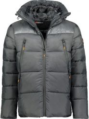 Geographical Norway Kurtka pikowana "Bayou" w kolorze ciemnoszarym rozmiar: XXL. Szare kurtki Geographical Norway, xxl, z aplikacjami, bez kaptura. Za 150.37 zł.