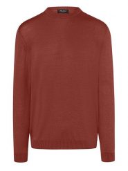 Maerz Muenchen Wełniany sweter w kolorze czerwonobrązowym rozmiar: 50. Brązowe swetry nierozpinane Maerz Muenchen, bez wzorów, z wełny, bez kołnierzyka, bez ramiączek. Za 239.99 zł.