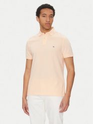 Tommy Hilfiger Polo 1985 MW0MW17770 Koralowy Regular Fit. Pomarańczowe koszulki polo Tommy Hilfiger, m, bez wzorów, z bawełny, bez kołnierzyka, bez ramiączek. Za 219.99 zł.