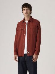Levi's Koszula - Comfort fit - w kolorze bordowym rozmiar: XXL. Czerwone koszule Levi's®, s, bez wzorów, z bawełny, bez kołnierzyka, bez ramiączek. Za 164.95 zł.
