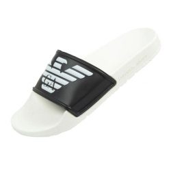 Klapki Męskie Niska Waga. Białe klapki Emporio Armani, z gumy. Za 208.99 zł.