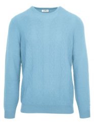 Malo Optimum Kaszmirowy sweter w kolorze błękitnym rozmiar: XL. Niebieskie swetry nierozpinane Malo Optimum, xl, bez wzorów, z kaszmiru, bez kołnierzyka, bez ramiączek. Za 521.99 zł.