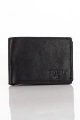 MUSTANG DENIMO WALLET MĘSKI PORTFEL SKÓRZANY POJEMNY KARTY BLACK. Czarne portfele Mustang, bez wzorów, z materiału. Za 129.99 zł.