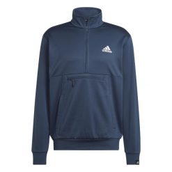 Bluza z małym logo adidas Aeroready Game and Go. Niebieskie bluzy Adidas, s, bez wzorów, bez kaptura. W wyprzedaży za 238.35 zł.
