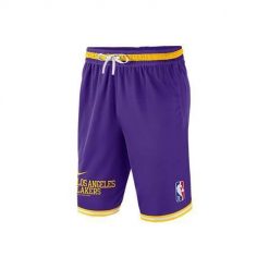 Spodnie koszykarskie męskie Nike Los Angeles Lakers. Fioletowe szorty Nike, m, bez wzorów, sportowe. Za 332.00 zł.