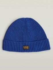 G-Star Czapka beanie w kolorze niebieskim rozmiar: onesize. Niebieskie czapki zimowe G-Star, bez wzorów, z materiału. Za 147.91 zł.