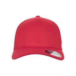 Czapka Flexfit wool blend. Czerwone czapki z daszkiem FLEXFIT, bez wzorów. Za 148.50 zł.