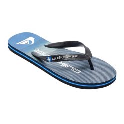 Japonki plażowe męskie Quiksilver Molokai Massive. Niebieskie japonki Quiksilver, bez wzorów. Za 53.99 zł.