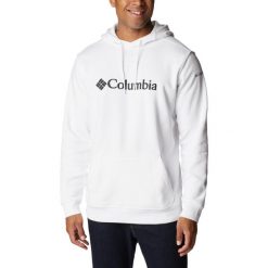 Bluza dresowa sportowa męska CSC Basic Logo II Hoodie. Białe bluzy z kapturem Columbia, l, bez wzorów, z bawełny, z kapturem. Za 179.99 zł.
