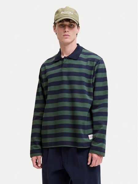 Jack & Jones Polo Bleecker 12285805 Kolorowy Loose Fit. Koszulki polo Jack & Jones, m, bez wzorów, z bawełny, bez kołnierzyka, bez ramiączek. Za 219.99 zł.