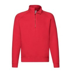Bluza Męska Premium Z Zamkiem Błyskawicznym. Niebieskie bluzy Fruit of the Loom, m, bez wzorów, bez kaptura. Za 165.99 zł.