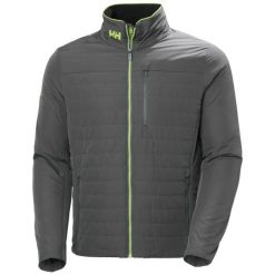 Kurtka puchowa Helly Hansen Crew 2.0. Szare kurtki Helly Hansen, m, bez wzorów, z materiału, bez kaptura. Za 662.50 zł.