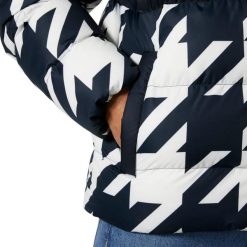 Kurtka puchowa Helly Hansen Oslo Graphic. Niebieskie kurtki Helly Hansen, m, bez wzorów, z puchu, bez kaptura. W wyprzedaży za 1,089.50 zł.