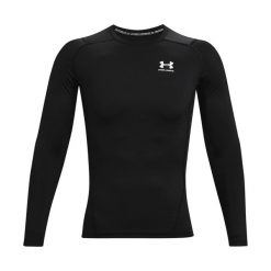 Męska Koszulka Termoaktywna Z Długim Rękawem HeatGear. Czarne bielizna termoaktywna Under Armour, m, bez wzorów, bez kołnierzyka, bez ramiączek. Za 260.99 zł.