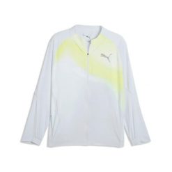 Kurtka z dresu Puma Lightspeed. Szare kurtki Puma, bez wzorów, z dresówki, bez kaptura, do biegania. W wyprzedaży za 556.00 zł.