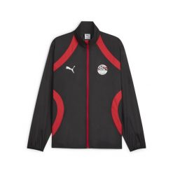 Męska kurtka przedmeczowa Egipt PUMA. Czarne kurtki Puma, m, bez wzorów, bez kaptura. Za 399.00 zł.