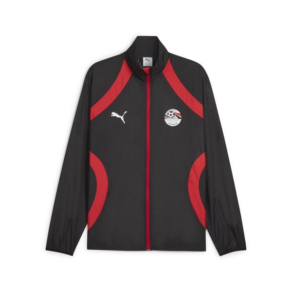 Męska kurtka przedmeczowa Egipt PUMA. Czarne kurtki Puma, m, bez wzorów, bez kaptura. Za 399.00 zł.