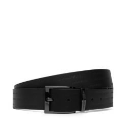 Pasek Emporio Armani. Czarne paski Emporio Armani, bez wzorów. Za 534.99 zł.