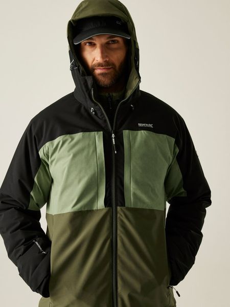 Regatta Kurtka przejściowa "Maland" w kolorze zielono-czarnym rozmiar: M. Zielone kurtki Regatta, m, bez wzorów, bez kaptura. Za 262.29 zł.