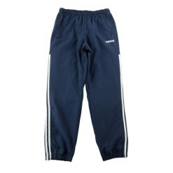 Second life - Spodnie dresowe męskie 3-Stripes ocieplane joggery - Jak nowy. Niebieskie joggery i bojówki Adidas, m, bez wzorów, z dresówki, sportowe. Za 122.16 zł.