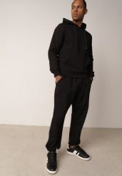 Czarne Spodnie Dresowe z Bawełną ze Ściągaczami Hailise. Czarne spodnie materiałowe Born2be, na co dzień, m, bez wzorów, z bawełny, sportowe. Za 89.99 zł.