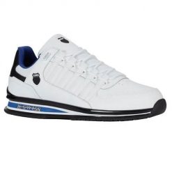 Buty do chodzenia męskie K-Swiss Rinzler Gt. Białe buty sportowe casual K-SWISS, bez wzorów, z materiału, bez zapięcia. Za 289.00 zł.