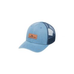 Czapka dla Mężczyzn DOWN THECH. Niebieskie czapki z daszkiem Quiksilver, z aplikacjami, z bawełny. Za 139.99 zł.