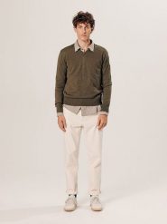 Rodier Wełniany sweter w kolorze brązowym rozmiar: XXL. Brązowe swetry nierozpinane Rodier, xxl, bez wzorów, z wełny, bez kołnierzyka, bez ramiączek. Za 260.99 zł.