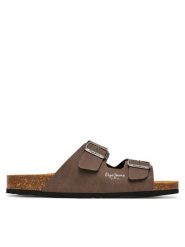 Pepe Jeans Klapki Bio M Double Chicago PMS90110 Brązowy. Brązowe klapki Pepe Jeans, z jeansu. Za 319.99 zł.