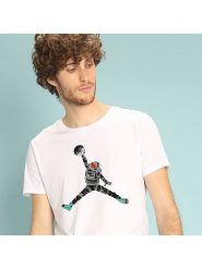 WOOOP Koszulka "Space Dunk" w kolorze białym rozmiar: M. Białe bezrękawniki Wooop, m, bez wzorów, z bawełny, bez kołnierzyka, bez ramiączek. Za 56.99 zł.