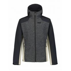 Techniczna kurtka softshell do wędrówek Icepeak Beedeville. Szare kurtki Icepeak, s, bez wzorów, z materiału, bez kaptura. Za 347.00 zł.