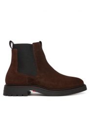 Tommy Hilfiger Sztyblety Comfort Lwt FM0FM05592 Brązowy. Brązowe botki sznurowane Tommy Hilfiger, bez wzorów, ze skóry, bez obcasa, bez zapięcia. Za 449.99 zł.