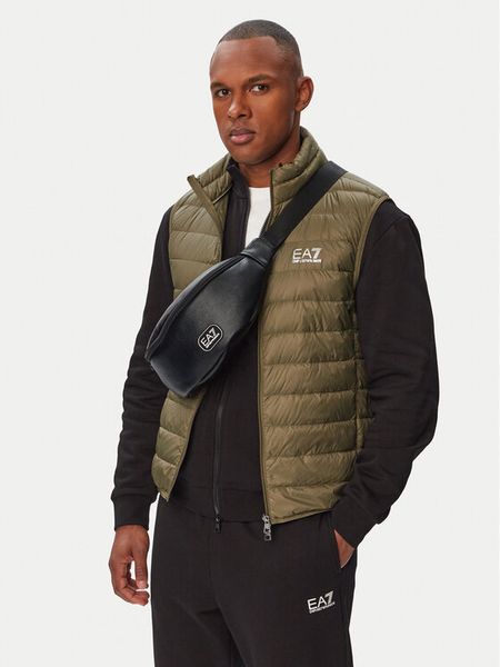 EA7 Emporio Armani Nerka 7X000073 AF29345 Czarny. Czarne saszetki i nerki EA7 Emporio Armani, bez wzorów, ze skóry. Za 284.99 zł.